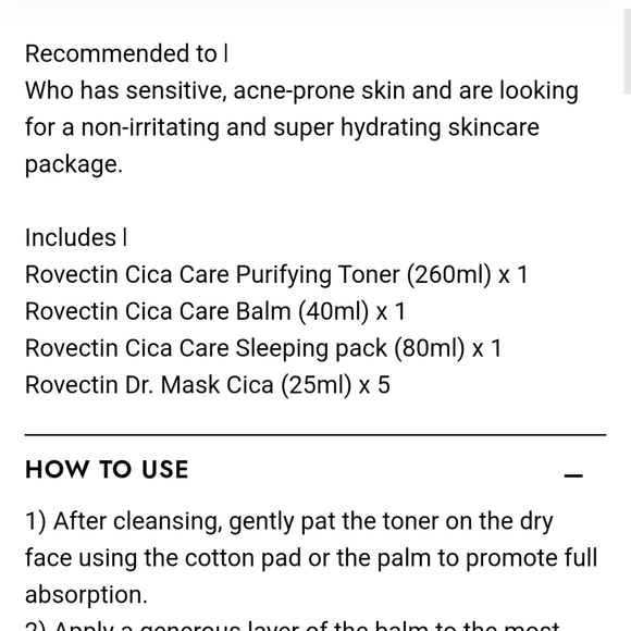 NWT ROEVECTIN CICA CARE PACKAGE SKINCARE SET - Picture 6 of 14